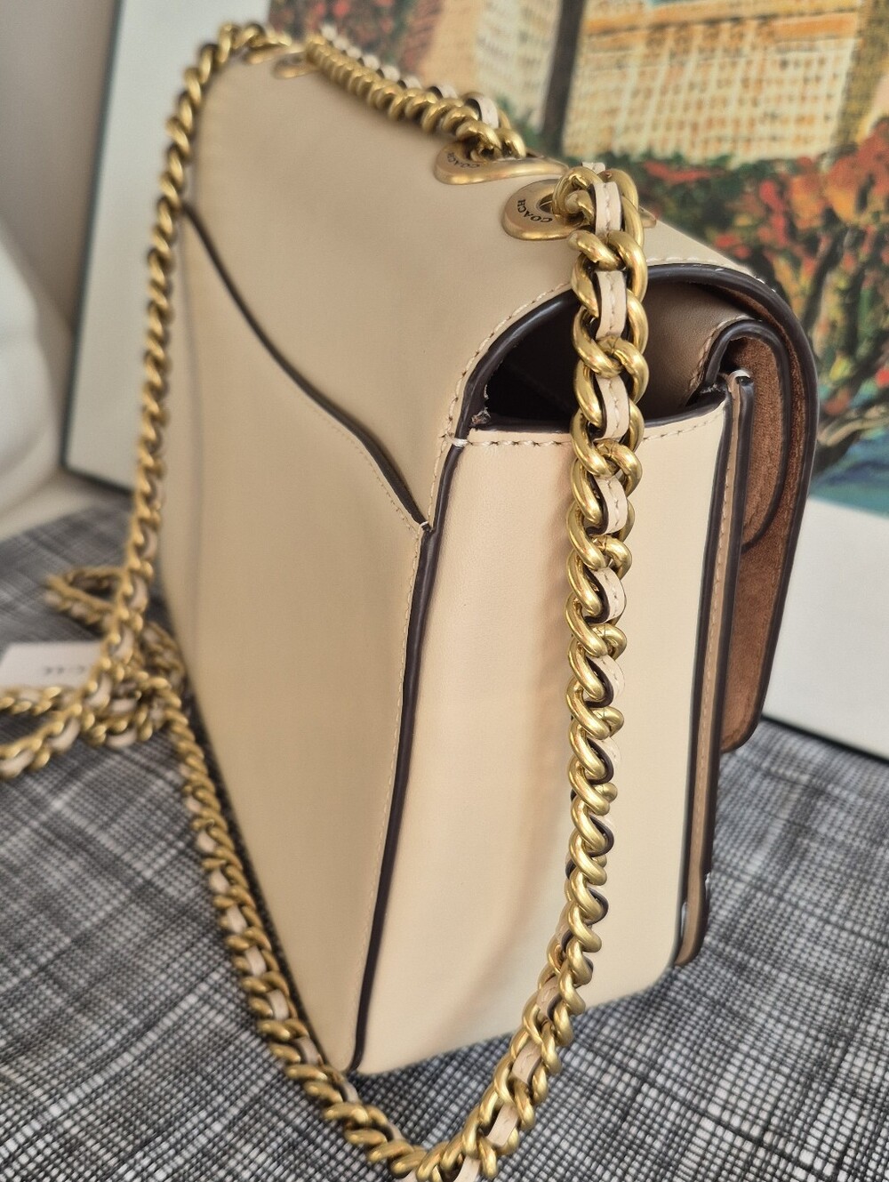 NWT★Coach Madison shoulder bag with tea rose knot - Picture 13 of 16